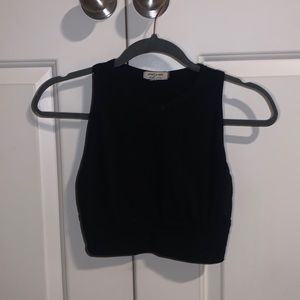 black racerback tank